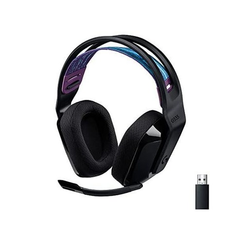 로지텍 Logitech G535 LIGHTSPEED 무선 게임용 헤드셋, Black, Wireless, Headset