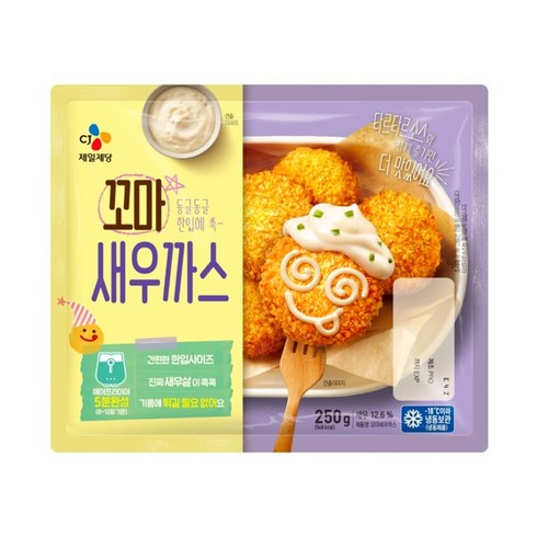 CJ 꼬마 새우까스 250g, 3개