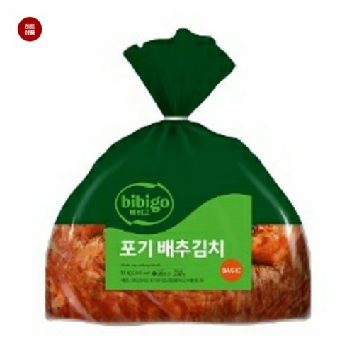 비비고베이직김치 - CJ제일제당 비비고 베이직 포기배추김치 10kg, 1개