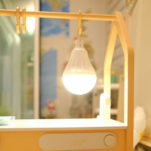 2023년 가성비 최고 작업등 - 왕전구 차박 USB-C 타입 충전 전구색 4400mAh, 1개