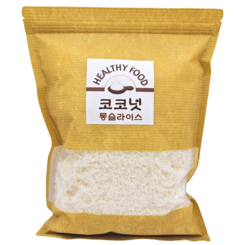 코코넛롱슬라이스 - 코코넛롱 코코넛롱슬라이스 코코넛가루, 1kg, 6개