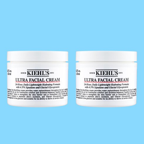 키엘 울트라 훼이셜 수분크림 4.0 더블 구성(125ml 2통), 단일속성