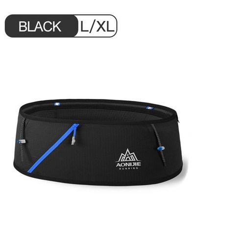 러닝 마라톤 벨트 네이키드러닝벨트 허리 백 등산 힙색, L/XL Black Bag