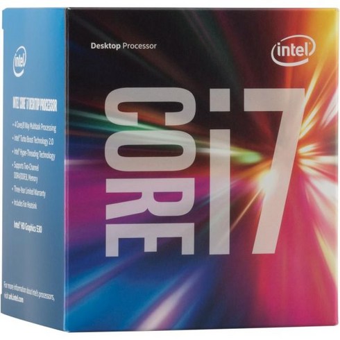 인텔 박스형 코어 I7-6700 FC-LGA14C 3.40GHz 8M 프로세서 캐시 4 LGA 1151 BX80662I76700, Retail Box Version