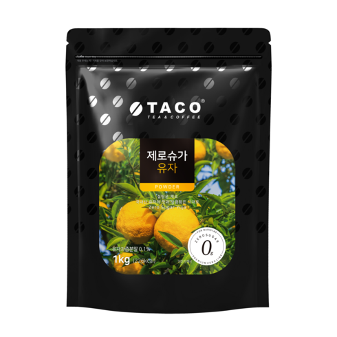 몬더스 담은 유자 제로 칼로리 450g 11팩 - 타코 제로슈가 유자 파우더 1kg, 6개, 1개입