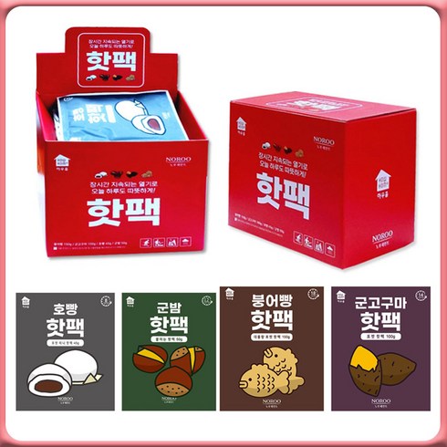 2023년 가성비 최고 붕어빵손난로 - 선물박스 노루페인트 포켓손난로 핫팩세트, 붕어빵핫팩150gx15