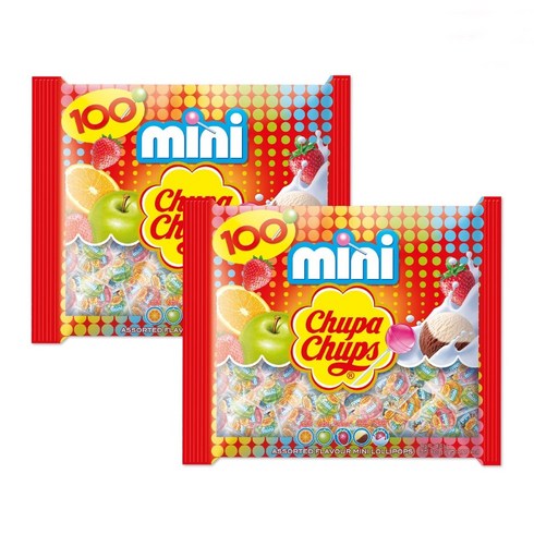 막대사탕 - 츄파춥스 막대사탕 미니 100p, 600g, 2개