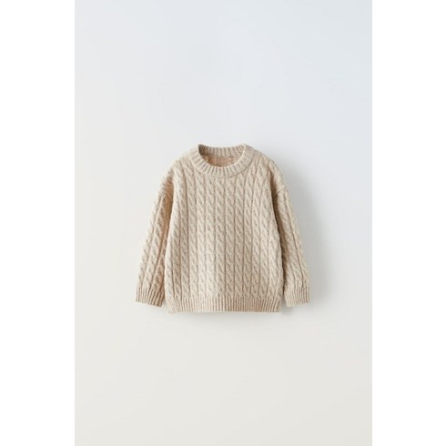 [키즈][국내배송]자라 ZARA 케이블 니트 스웨터 - 컬러 : 라이트 베이지235199