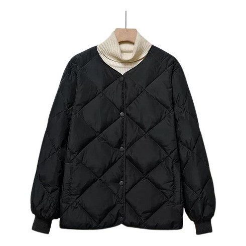 2023년 가성비 최고 여성경량패딩 - 도도미아 여성 노카라 경량패딩 퀼팅 누빔 점퍼