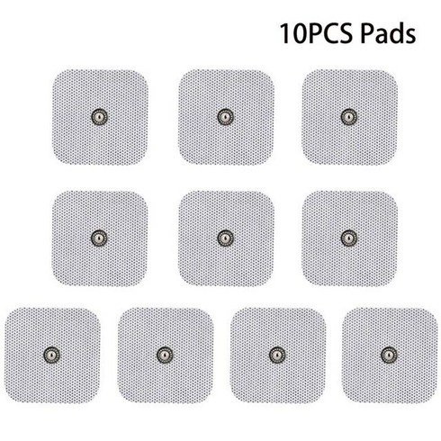 물리 치료 Tens 전극 패드 마사지 전기 컴펙스 근육 자극기 패치 전도성 젤 펄스 압력, 09 10pcs, [09] 10pcs