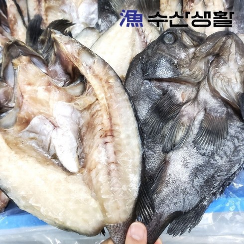 [수산생활] 남해안 자연산 반건조 손질 특대우럭 250g내외 x 4미, 4개