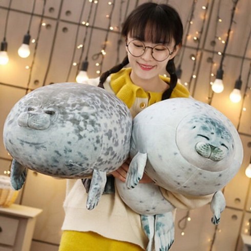 물범인형 - 하프 물범 물개 쿠션 인형 대형 2size 모찌 애착인형
