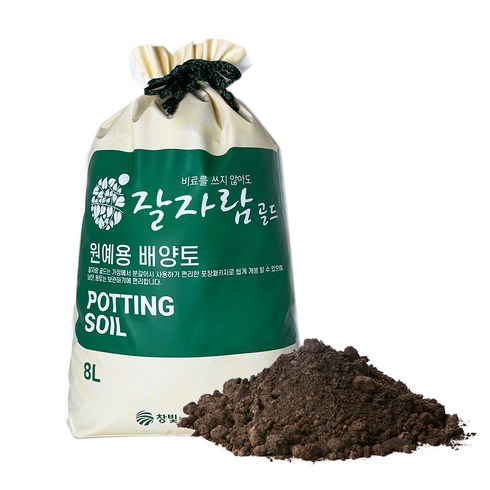 잘자람골드 배양토 8L 소포장 분갈이흙 상토 친환경 화분흙, 1개, 8000ml