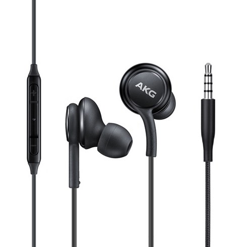 akg이어폰 - 삼성전용 AKG 이어폰 3.5mm 귀안아픈 3.5파이 유선이어폰 + 사은품 케이블클립 세트, 블랙