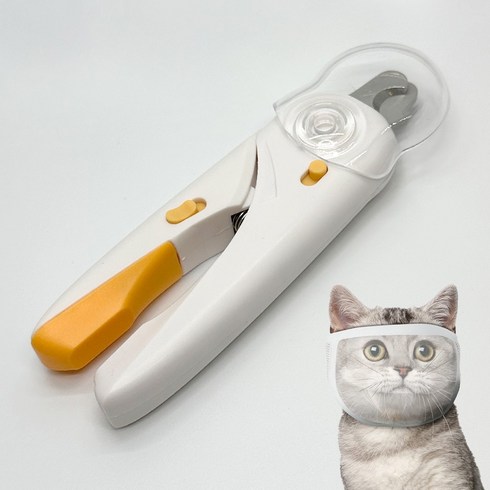 고양이 발톱 깎기 - 감성픽 안전 고양이 발톱깎기 입마개 세트, 1개