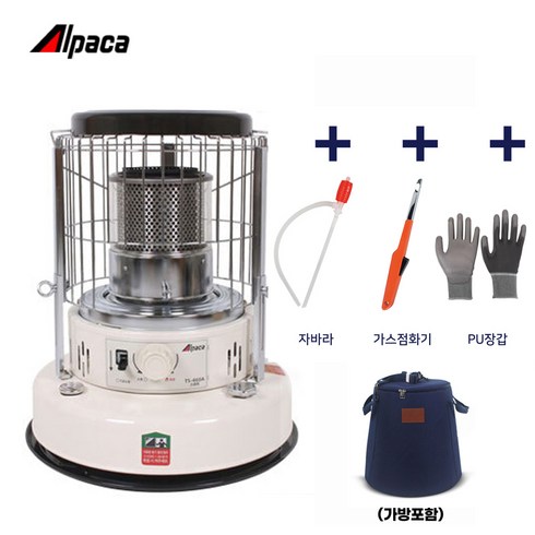 2023년 가성비 최고 태서460a스마트 - 국산 태서전기 알파카 석유히터 TS-460A 스마트 전용가방포함 캠핑 난로 동계 심지 곤로 등유 낚시 겨울 야외, 1개