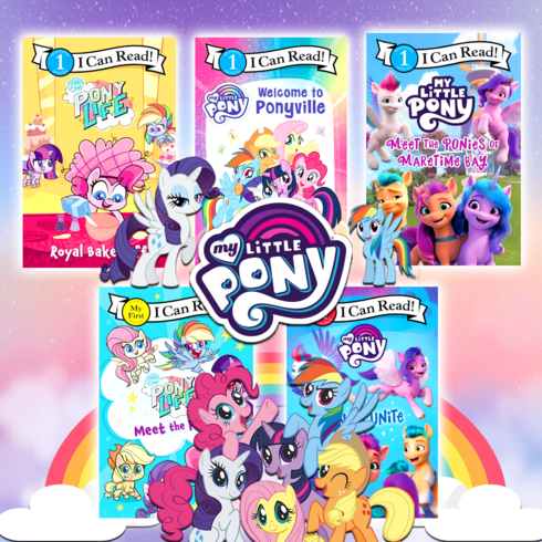 국내 마이 리틀포니 5권 세트 I Can Read My Little Pony 영어원서 음원제공