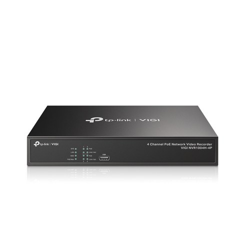 VIGI NVR1008H-8P 부속품 - 티피링크 VIGI NVR1004H-4P 4채널 IP 카메라 CCTV NVR 녹화기, 1개