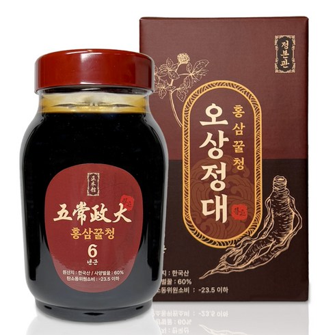 정본관 오상정대 6년근 홍삼꿀청 잠요, 1개, 2.4kg