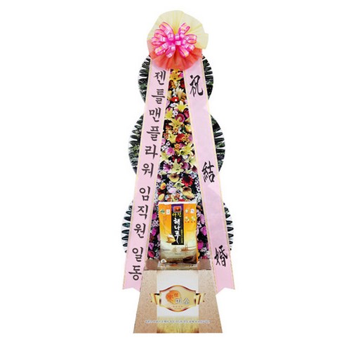 젠틀맨플라워 축하 쌀화환, 10kg, 1개
