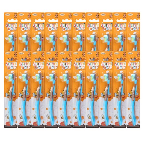 써니비칫솔 - 지앤마 써니비 키즈칫솔 2단계, 블루, 20개, 1개