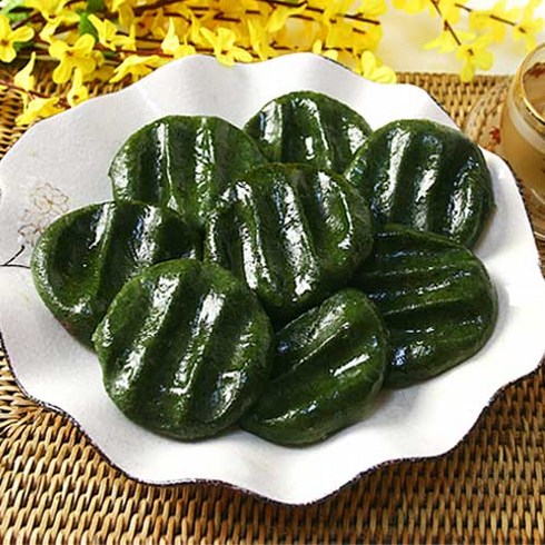 [직접제조 당일출고] 미미스상회 국산쌀 쑥향가득 쑥개떡 (1kg), 1kg, 1개