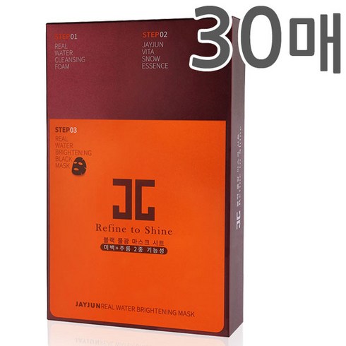제이준 블랙 물광 마스크 시트, 1개입, 30개