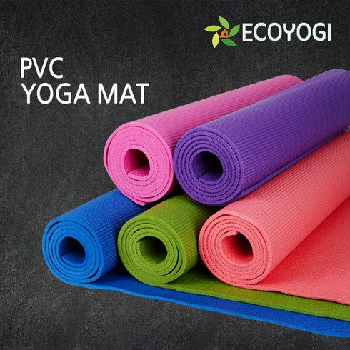 에코요기 PVC요가매트 4mm~8mm (3개 묶음), 핑크