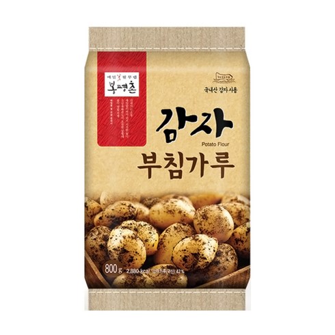 봉평촌 감자 부침가루 국산 800g(국내산) 감자전/김치전/부추전/튀김가루, 800g, 1포