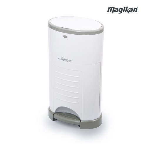 매직캔 와이드 기저귀 휴지통 M250NSW, 화이트, 1개