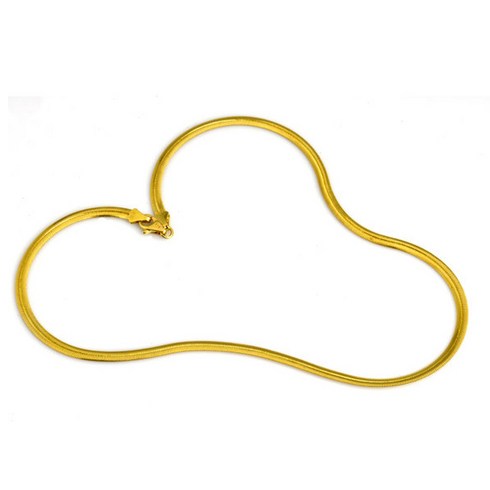 18K 4mm 스네이크체인 목걸이 - 나라주얼리 14k 18k정품 4mm스네이크 목걸이 넥스터체인 선물용