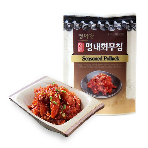 청아굿푸드 청아찬 어머니의 손맛을 그대로 담은 명물 명태회무침 120g*5팩, 5팩, 600g