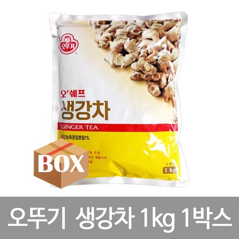 오뚜기 오쉐프 생강차 (1kg x 12개) 1박스, 1kg, 12개