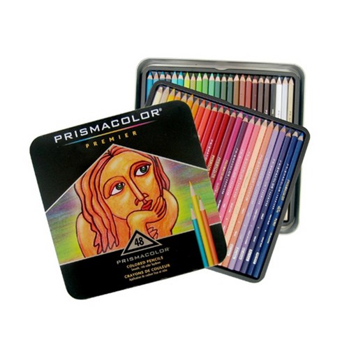 프리즈마색연필48 - PRISMACOLOR 프리즈마 유성색연필 48색, 유성색연필 48색,레인보우