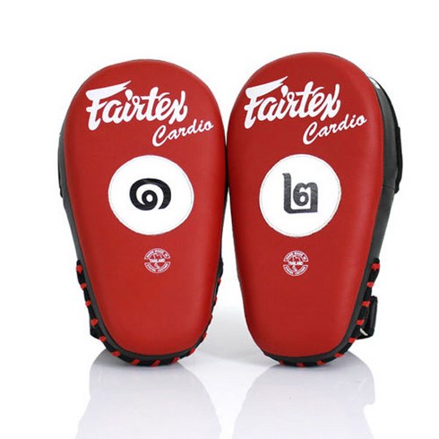페어텍스 손미트 Fairtex FMV12 Angular Focus Mitts, 블루/레드