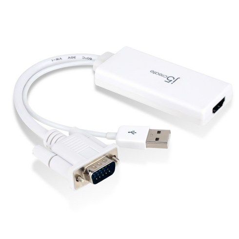 이지넷유비쿼터스 VGA + 오디오 to HDMI 컨버터 1080p NEXT JDA214