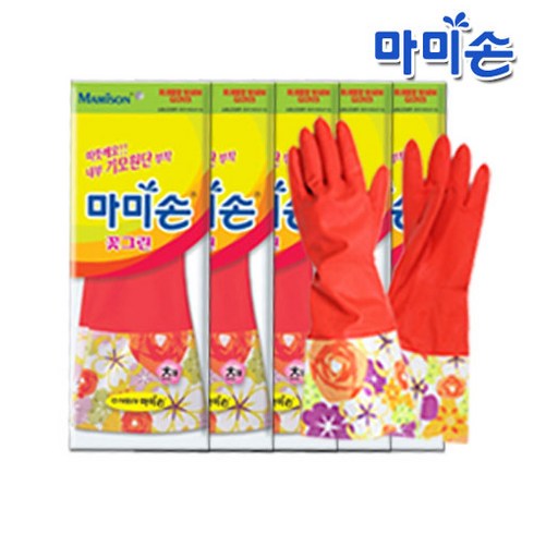 마미손 기모 고무장갑(대형) 3개, 5개