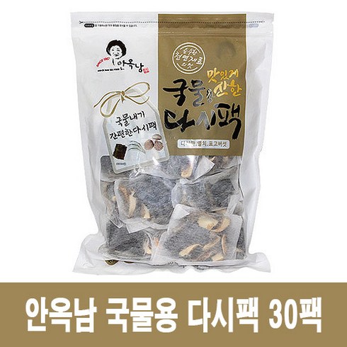 안옥남 맛있게 진한 국물용 다시팩 30p, 510g, 1개