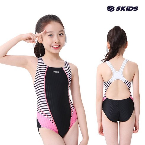 스키즈 여아동 602O X자형 원피스 실내수영복 초등학교 생존수영 수영강습