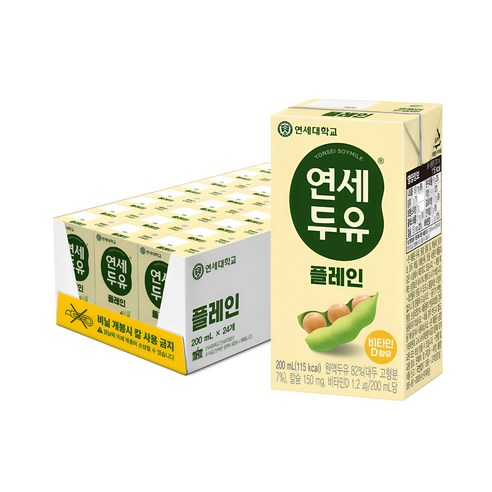 연세두유 플레인, 200ml, 72개