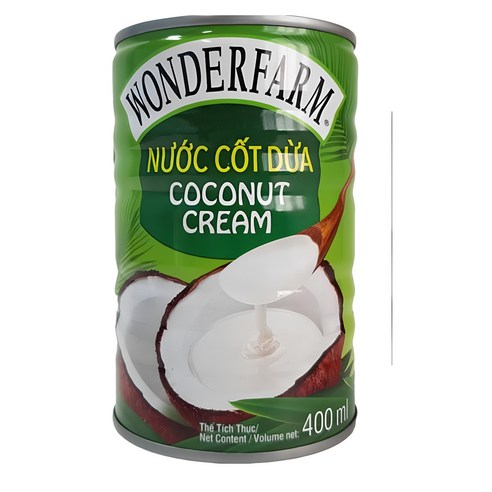 베트남 코코넛 크림 원더팜 COCONUT CREAM NUOC COT DUA, 5개, 400ml