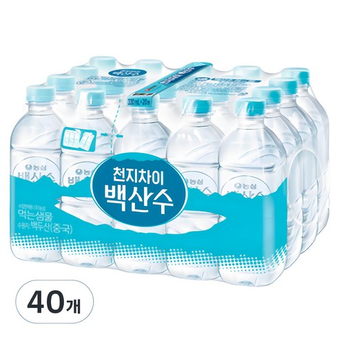 백산수 무라벨 생수, 330ml, 40개 
사과식초/땅콩버터 외