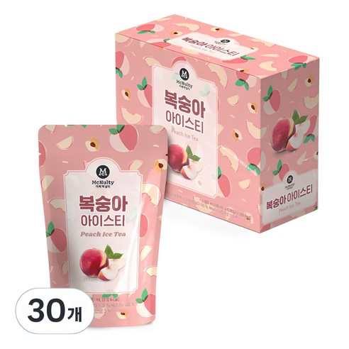 맥널티커피 복숭아 아이스 티, 190ml, 30개
