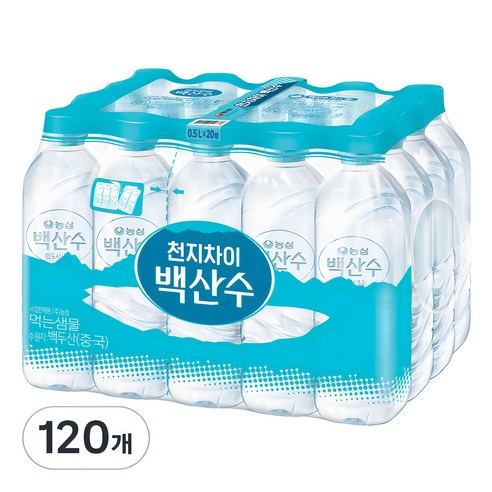 백산수 무라벨 생수, 500ml, 55개