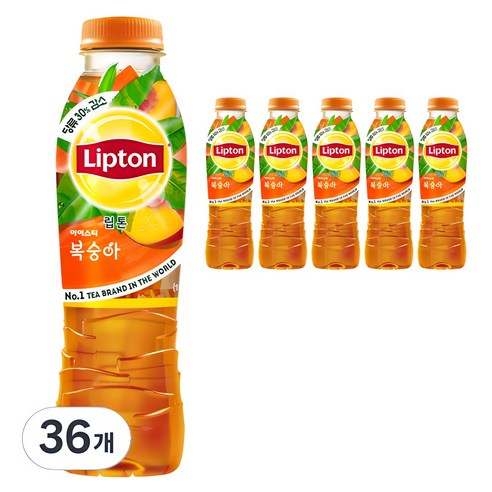 립톤 아이스티 펫 복숭아, 36개, 500ml