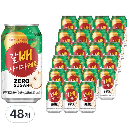 갈아만든배 사이다 제로, 30개, 185ml