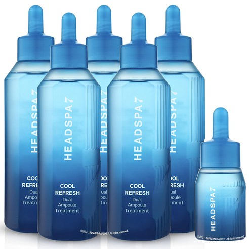 헤드스파7 시즌4 쿨 리프레시 듀얼 앰플 트리트먼트 230mlX5개+50ml