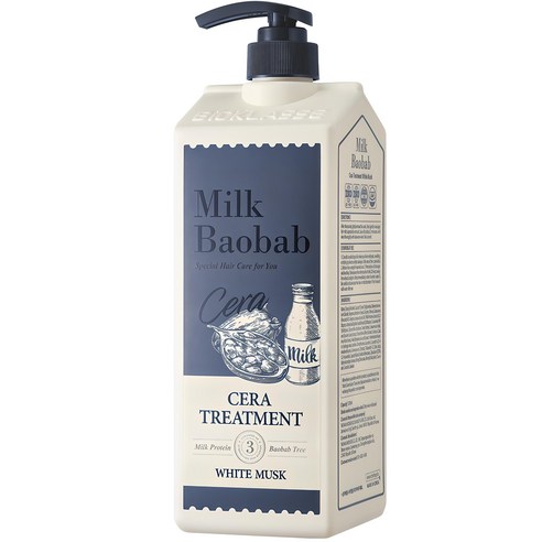밀크 바오밥 세라 트리트먼트 화이트 머스크, 1200ml, 1개 린스 밀크 바오밥 세라 트리트먼트 화이트 머스크, 1200ml, 1개 린스