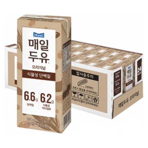 매일유업 매일두유 식이섬유, 190ml, 48개