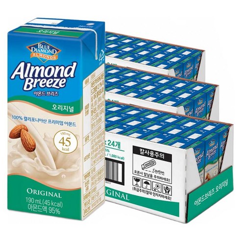 블루다이아몬드 아몬드 브리즈 오리지널, 190ml, 72개